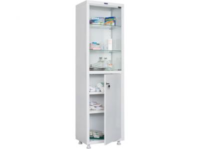 Шкаф медицинский двустворчатый МД-1 1650 SG (металл/стекло)