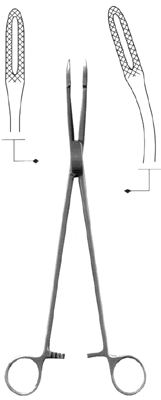 ВР- Щ-68 # Корнцанг изогнутый